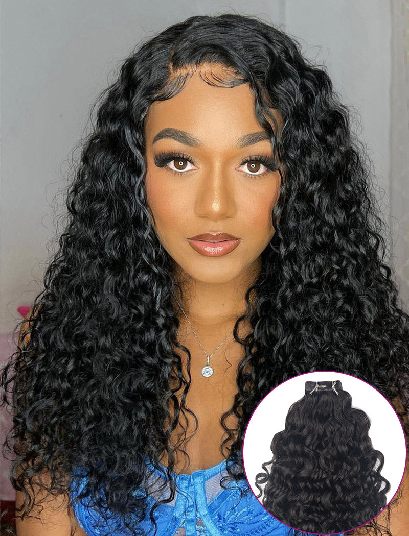 Clearance 3B-3C Tape In Hair Extensions Curly Human Hair For Black Women