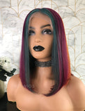 Renee Remy Hair 12 Inches Lace Front Wig Rainbow Color