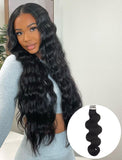 Tape Ins Brazilian Human Hair Extension Body Wavy Tape On Hair Extensions
