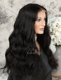 Natural Wave Human Hair Glueless Full Lace Wigs With Baby Hair