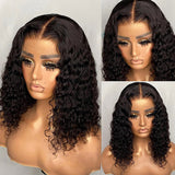 100% Human Hair Curly 13x3 Inches Lace Front Wigs Preplucked Natural Hairline