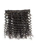 Seamless PU Weft Clip-In Hair Extensions Brazilian Human Hair Jerry Curly