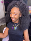 Clearance 4A Tape On Hair Extensions Kinky Curly Extension Human Hair For Black Women