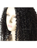 #1 Jet Black U Part Human Hair Wig Kinky Curly Upart Wigs