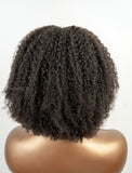 New Arrival Kinky Curly V Part Human Hair Wig Middle Parting V Part Wigs