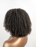 New Arrival Kinky Curly V Part Human Hair Wig Middle Parting V Part Wigs