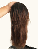 13*6 HD Transparent Lace Front Wigs 100% Full Cuticle Virgin Hair Wigs with Side Bangs 12inches