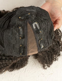 New Arrival Kinky Curly V Part Human Hair Wig Middle Parting V Part Wigs