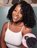 Clearance 4A Micro Loop Extension Kinky Curly Micro Ring Human Hair Extensions For Black Women