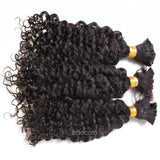 【Addcolo 8A】Brazilian Hair Deep Curly Bulk Human Hair for Braiding-3 BUNDLES 26"