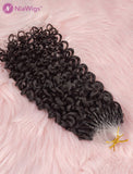 Clearance Jerry Curly Human Hair Micro Loop Extensions Curly Micro Ring Hair Extension