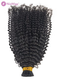 Clearance  I Tip Hair Extension Afro Kinky Curly Human Hair Tip Extensions For Black Women