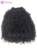 Hair Weft Bundles Natural Color Brazilian Tight Curly Human Hair