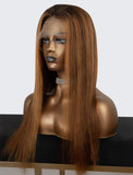 Clearance 13*6 HD Transparent Lace Front Wigs 18inches 100% Full Cuticle Virgin Hair