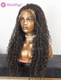 New Arrival Human Hair Full Lace Braided Wig Glueless Half Up Half Down Braided With Baby Hair