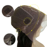 Clearance Emily Virgin Hair 10 Inches Lace Front Wig #4 Medium Brown