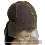 100% Human Hair Short Curly Bob Wig 13X6 Inches Deep Parting Lace Front Wigs with Baby Hair