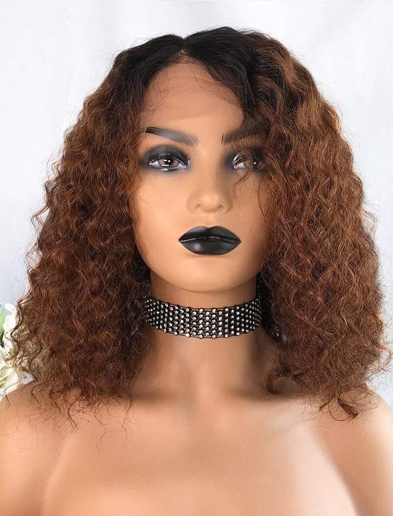 Clearance Swiss Lace 13x6 Lace Front Wig Ombre 1B/30 – NiaWigs display picture 1