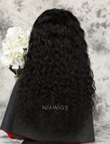 Loose Curly Human Hair Glueless Full Stretchable Wigs With Baby Hair