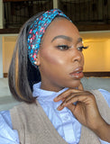 Highlight #30 Color Mixed Headband Wig Human Hair Bob Wigs (WITH FREE TRENDY HEADBAND)