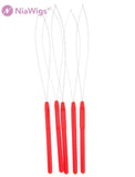 Plastic Handle Pulling Loop Micro Beads Threader for Hair Extension