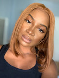 Clearance Emily Virgin Hair 10 Inches Lace Front Wig #4 Medium Brown