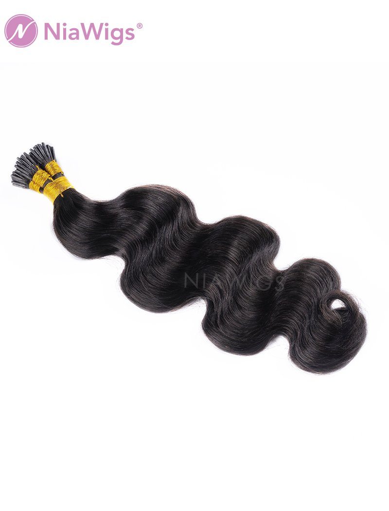 I Tip Human Hair Extensions Micro Links Body Wave(WITH FREE BEADS,LOOP THREADER)