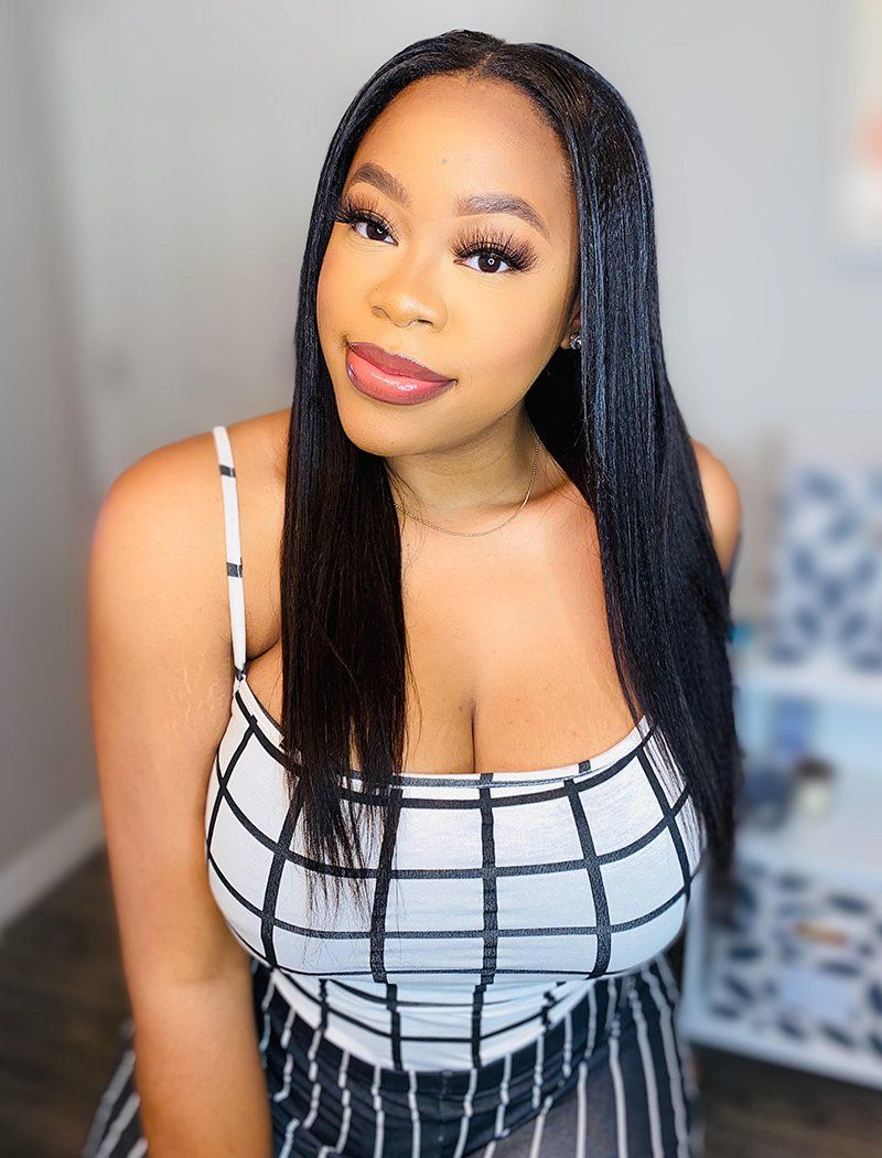 Yaki Straight U Part Human Hair Wig Left Part Opening Upart Wigs