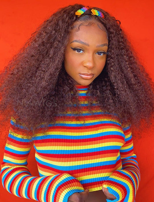 Headband Wigs Human Hair Headband Wigs Red, Brown & Black NiaWigs