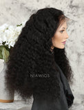 Deep Wave Human Hair Lace Front Wigs With Natural Hairline