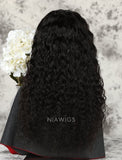 Loose Curly Human Hair Glueless Full Lace Wigs With Baby Hair