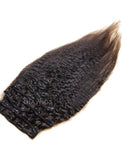 Clip-In Hair Extensions Brazilian Hair Kinky Straight