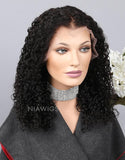 Curly Human Hair Glueless Full Lace Wigs With Baby Hair