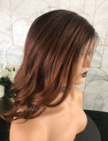Swiss Lace 13x6 Lace Front Wig Color 1BT30