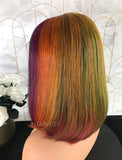Renee Remy Hair 12 Inches Lace Front Wig Rainbow Color