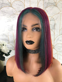 Renee Remy Hair 12 Inches Lace Front Wig Rainbow Color