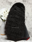 Water Wave Human Hair Glueless Full Stretchable Wigs With Baby Hair