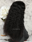 Loose Curly Human Hair Glueless Full Lace Wigs With Baby Hair