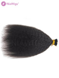 I Tip Human Hair Extensions Micro Links Kinky Straight(WITH FREE BEADS,LOOP THREADER)