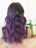 Donna #Purple Headband Wig Human Hair Wigs (WITH FREE TRENDY HEADBAND)
