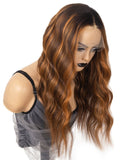 Mona #Highlight Natural Wavy Human Hair Lace Wigs With Natural Hairline