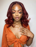 Ashley #Pastel Pink Human Hair 12 Inches Lace Wig