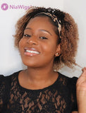 Headband Wig Afro Kinky Curly Human Hair Wigs