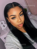 Loose Wavy U Part Human Hair Wig Jet Black Upart Wigs