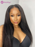 Kinky Straight Microlink Hair Extensions Human Hair Micro Links For Black Women