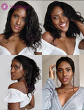 Natural Wave Human Hair 5x5 Inches Lace Front Wigs Softness & Smoothness