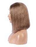 Cappuccino Human Hair Bob Wig Colorful Lace Wigs