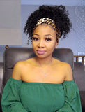 Loose Curly Headband Wig Human Hair Wigs (WITH ONE FREE TRENDY HEADBAND)