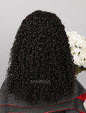 Curly Human Hair Lace Front Wigs With Natural Hairline