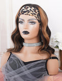 Cecilia #Highlight Headband Wig Wavy Human Hair Wigs (WITH FREE TRENDY HEADBAND)